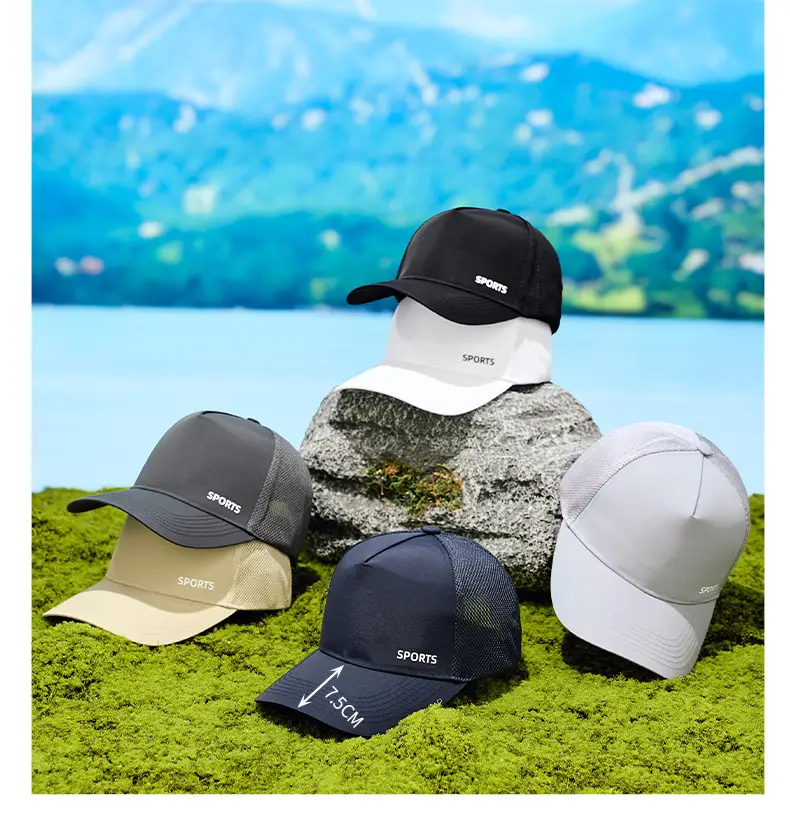 Men's Grey Sports Cap with Logo — feature 13