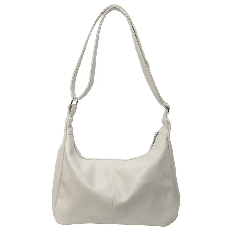 Women's 2014 Summer Crossbody Bag Soft Leather White - Image 5