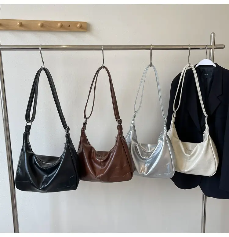 Women's 2014 Summer Crossbody Bag Soft Leather White — feature 12