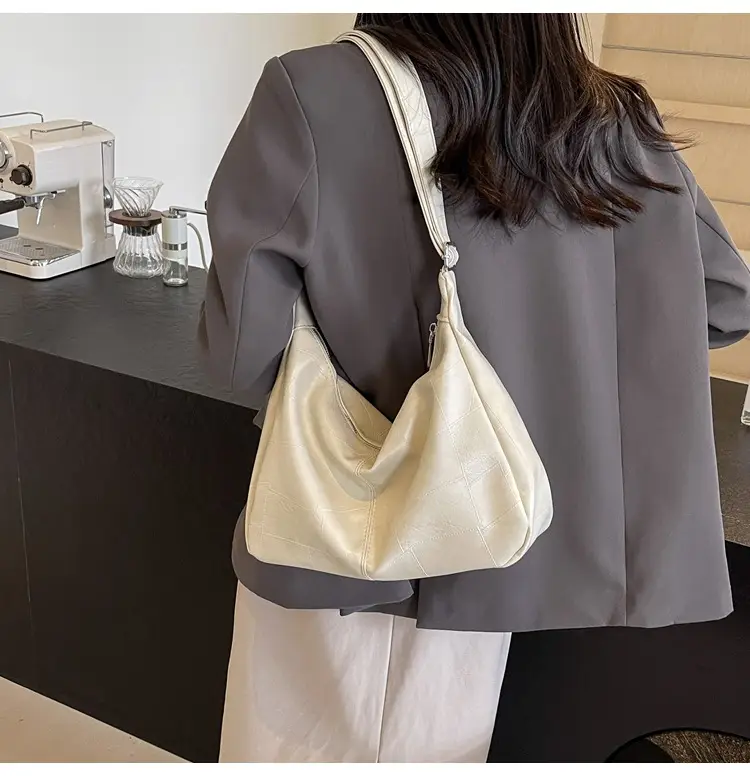 Women's 2014 Summer Crossbody Bag Soft Leather White — feature 17