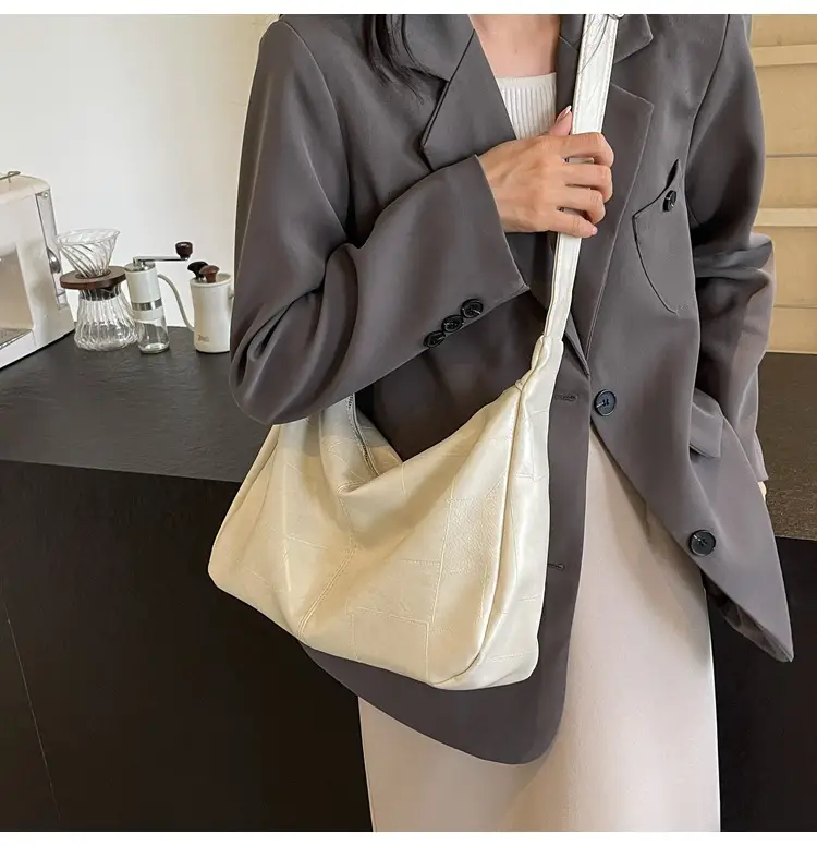 Women's 2014 Summer Crossbody Bag Soft Leather White — feature 19