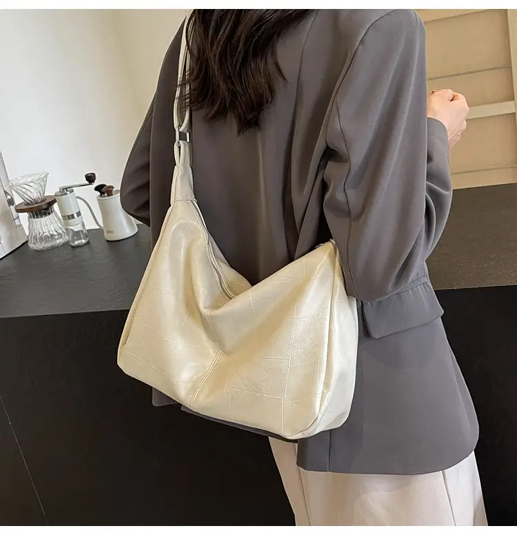 Women's 2014 Summer Crossbody Bag Soft Leather White — feature 22