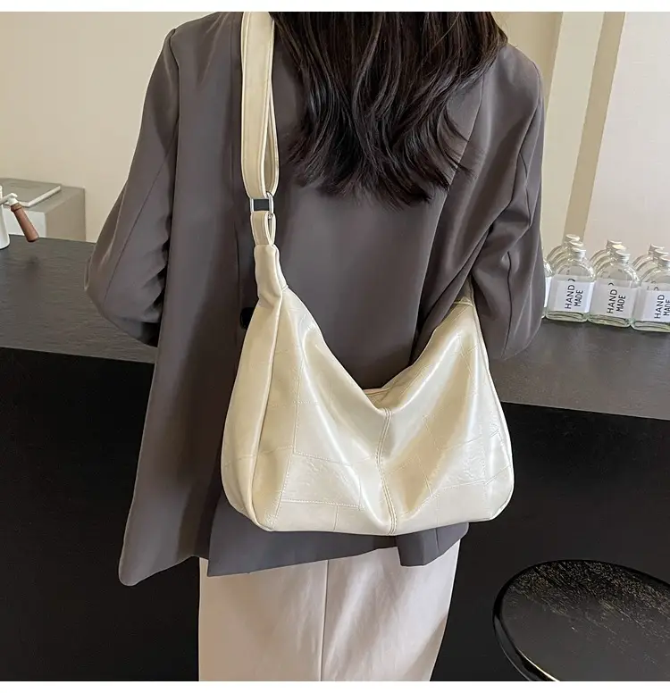 Women's 2014 Summer Crossbody Bag Soft Leather White — feature 23