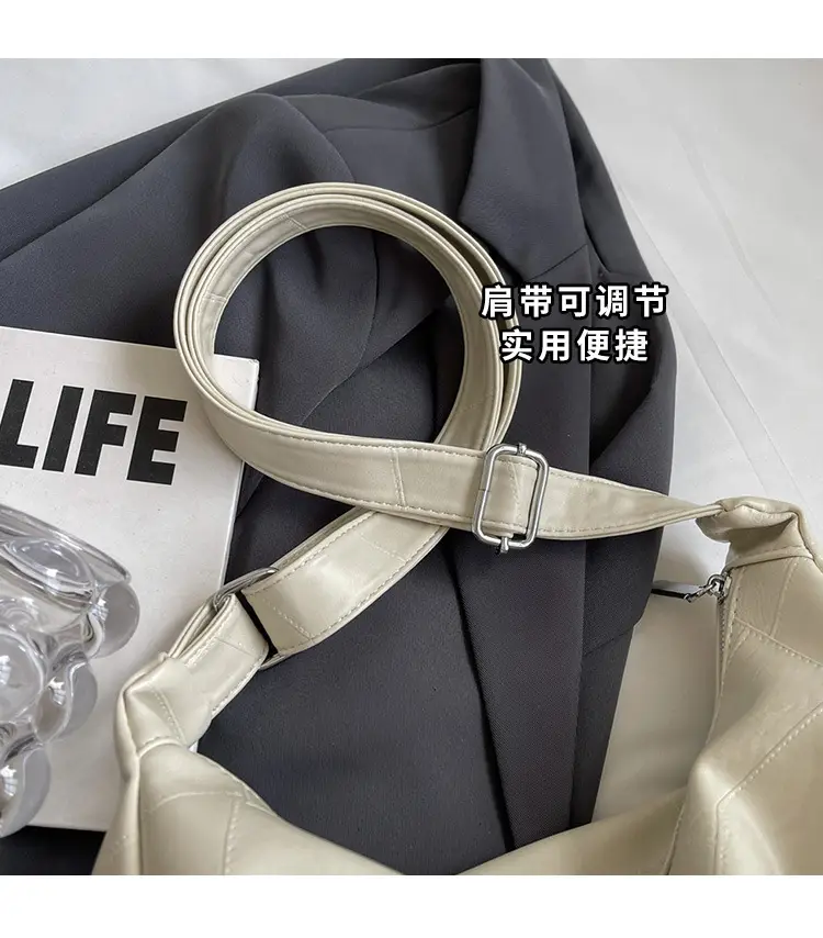 Women's 2014 Summer Crossbody Bag Soft Leather White — feature 5