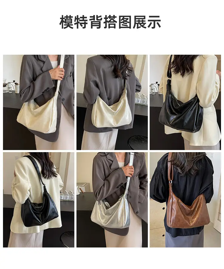 Women's 2014 Summer Crossbody Bag Soft Leather White — feature 7