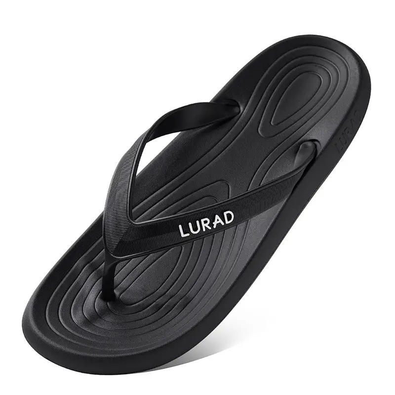 New Flip-flops Women and Men's Flip-flops Flat-bottomed Fashionable Outer Wear Couple's Flip-flops Soft-bottomed Slippers Foreign Trade Beach Slippers - Image 5