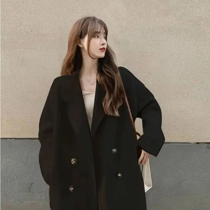 Women Woolen Outfit Cream Long Coat 2024 — feature 1