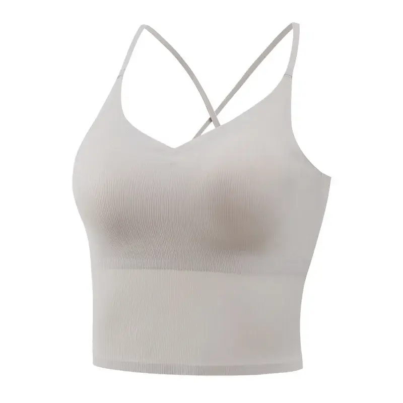 Black Non-Marking Ice Silk Back Underwear Women's Inner Top - Image 10