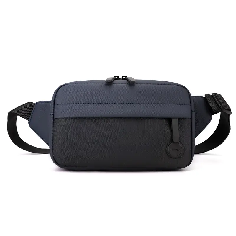 Men's Navy Blue Crossbody Chest Bag Large Capacity - Image 9