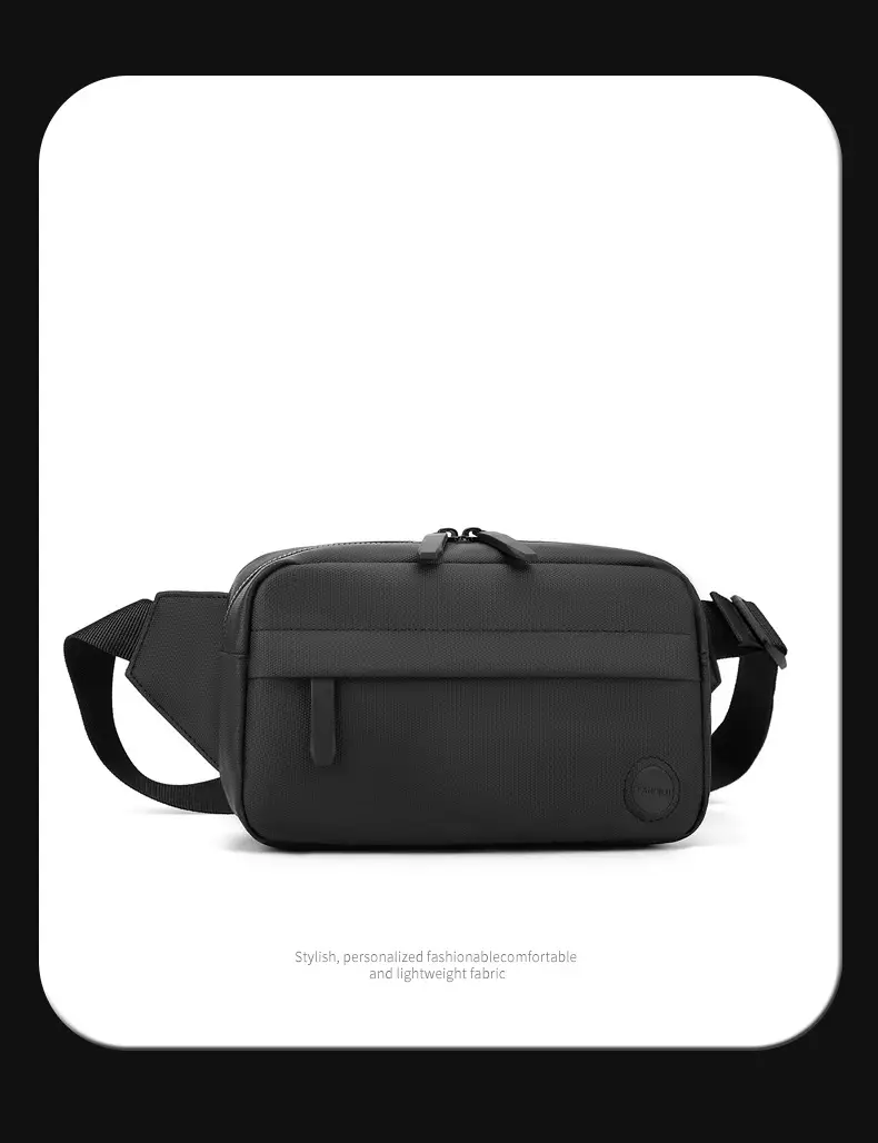 Men's Navy Blue Crossbody Chest Bag Large Capacity — feature 16
