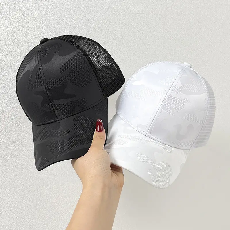 Men's Black Mesh Baseball Cap Summer Sun Protection - Image 7