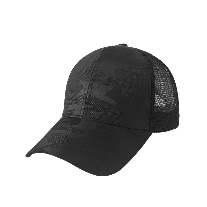 Men's Black Mesh Baseball Cap Summer Sun Protection - Image 11