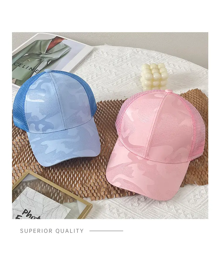 Men's Black Mesh Baseball Cap Summer Sun Protection — feature 2