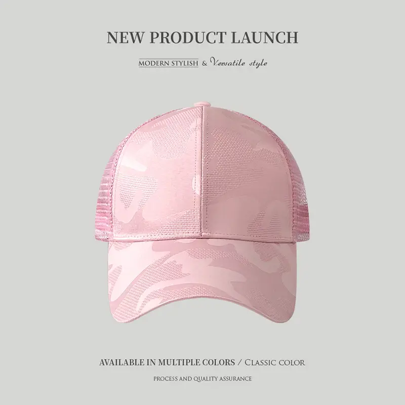 Men's Black Mesh Baseball Cap Summer Sun Protection - Image 3