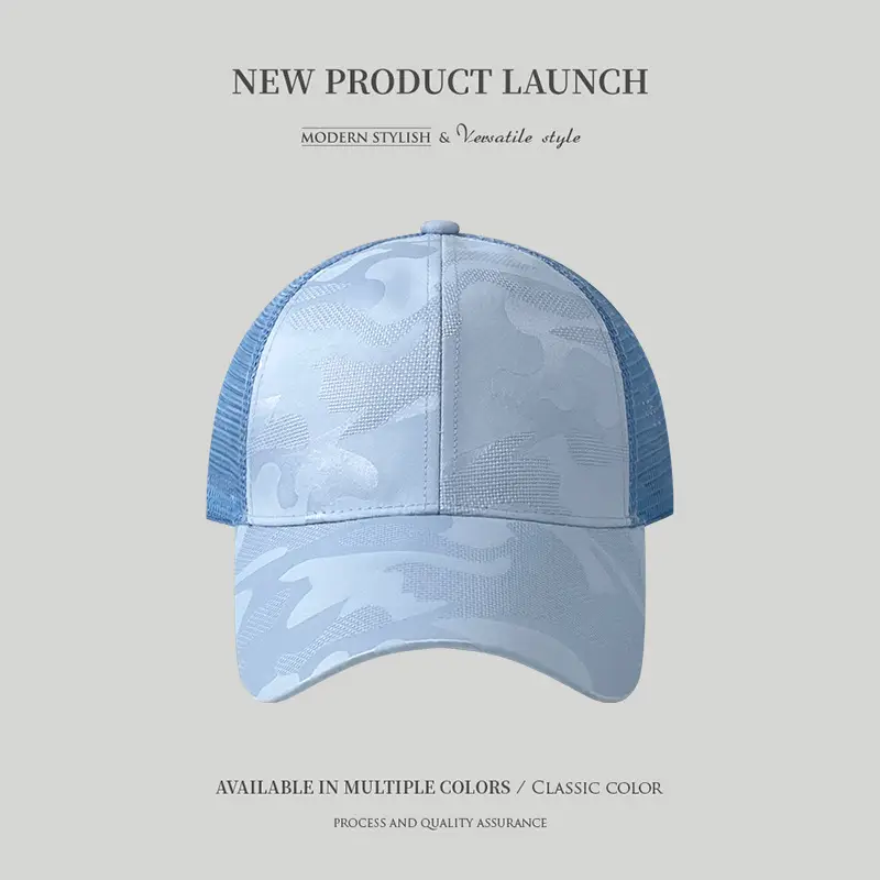 Men's Black Mesh Baseball Cap Summer Sun Protection - Image 4