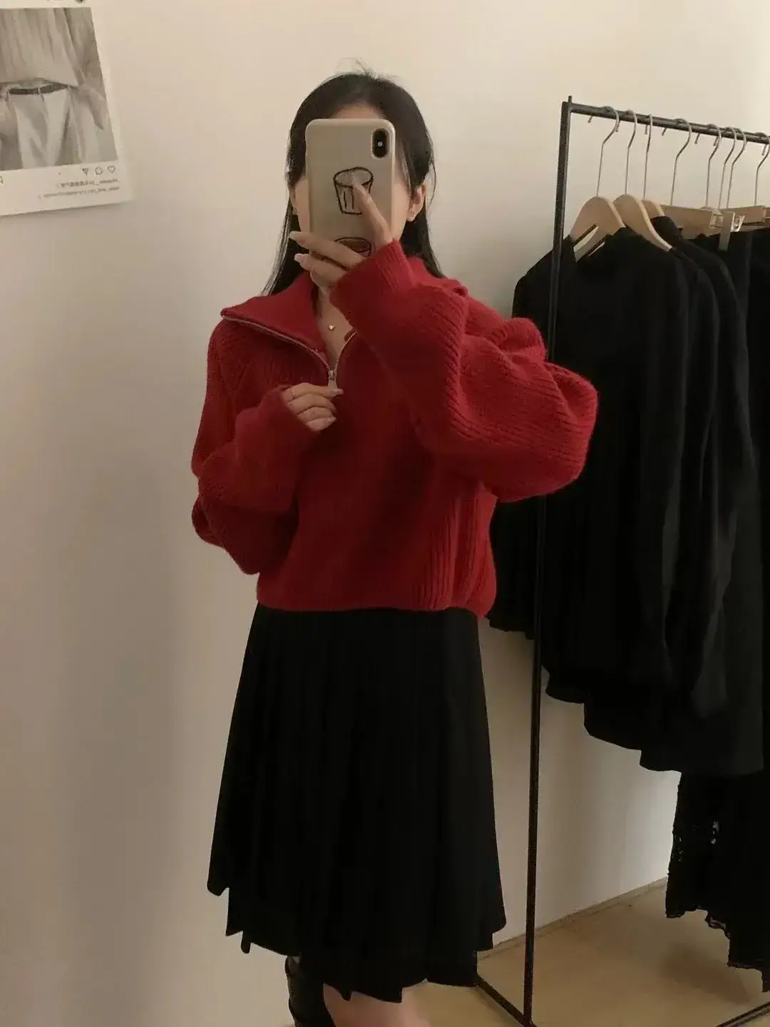Black Korean Style Turtleneck Pullover Sweater Women 2024 Winter — feature 15