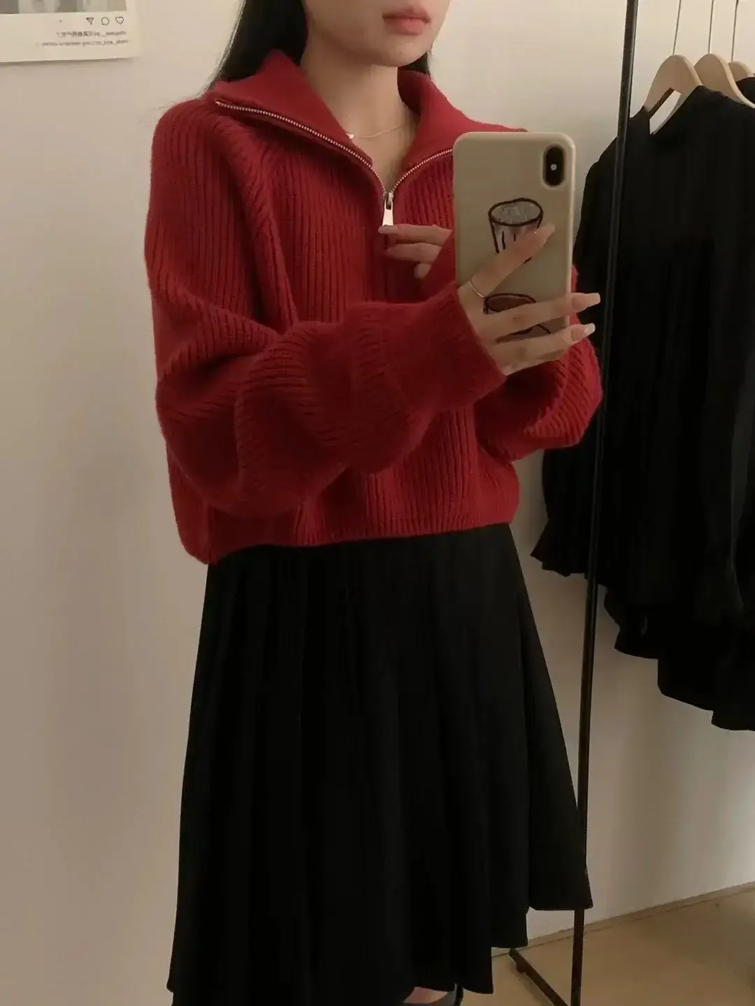 Black Korean Style Turtleneck Pullover Sweater Women 2024 Winter — feature 16