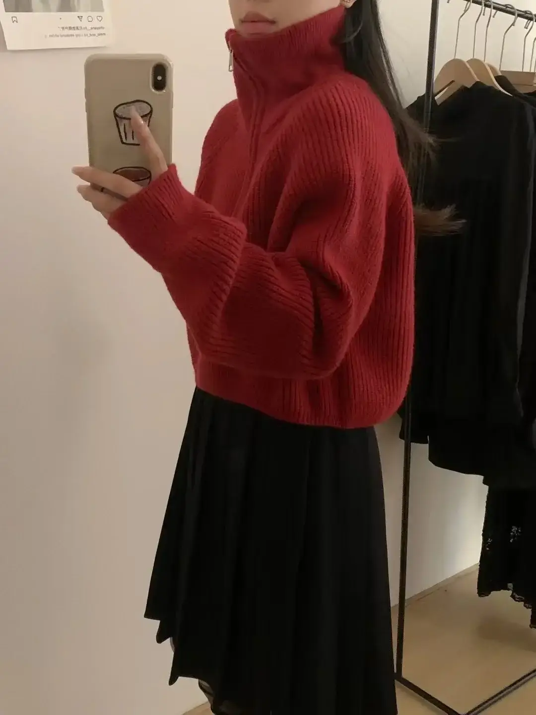 Black Korean Style Turtleneck Pullover Sweater Women 2024 Winter — feature 17