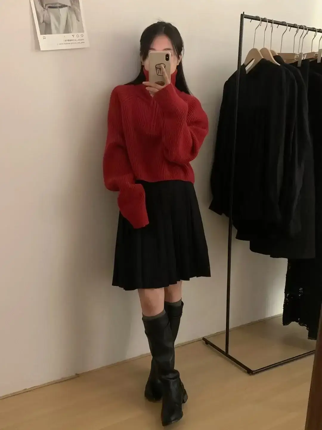 Black Korean Style Turtleneck Pullover Sweater Women 2024 Winter — feature 18