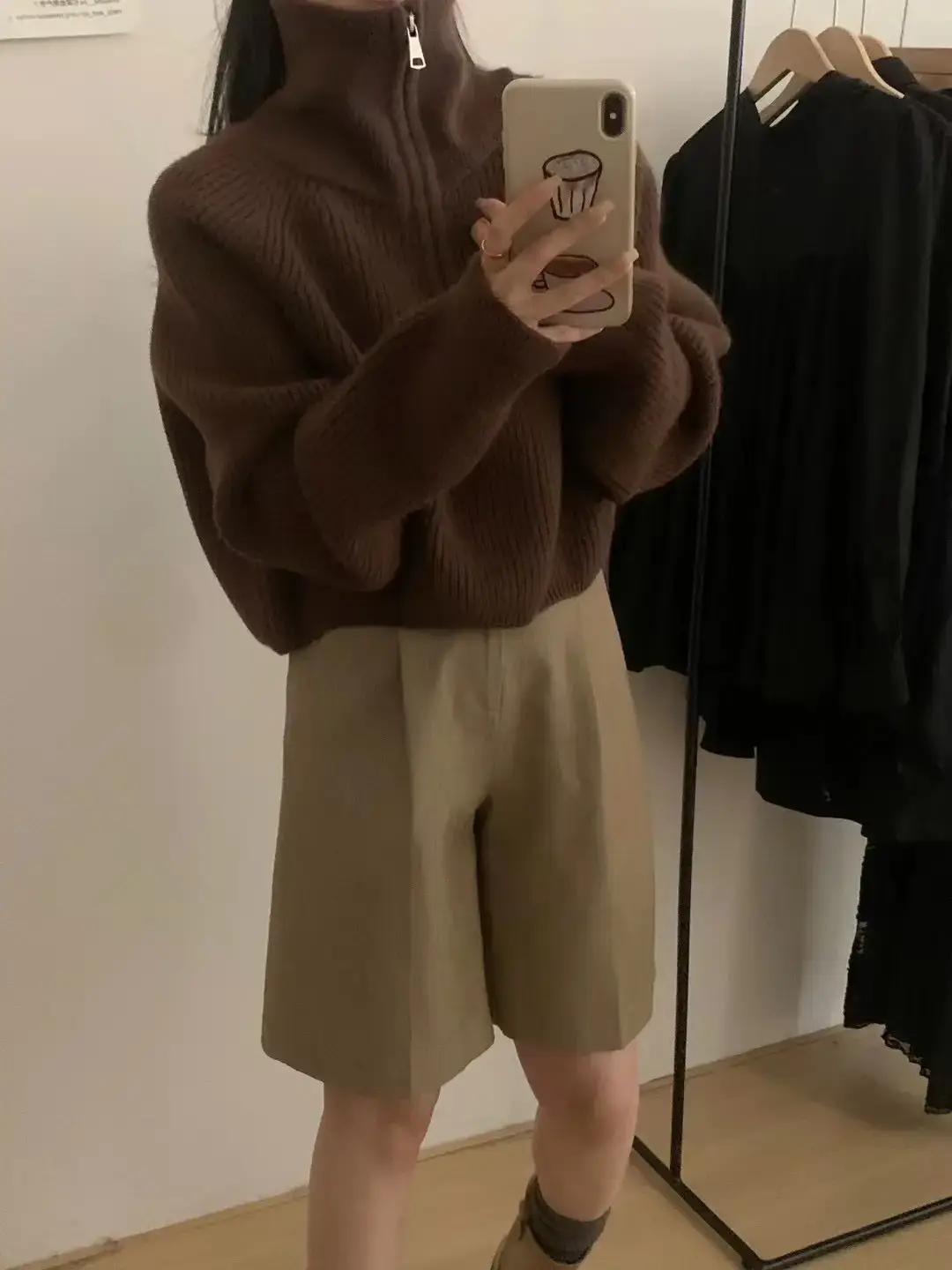 Black Korean Style Turtleneck Pullover Sweater Women 2024 Winter