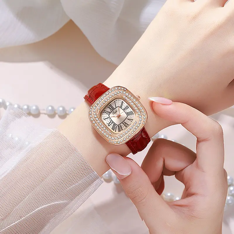 High-End Gypsophila Square Watch for Women
