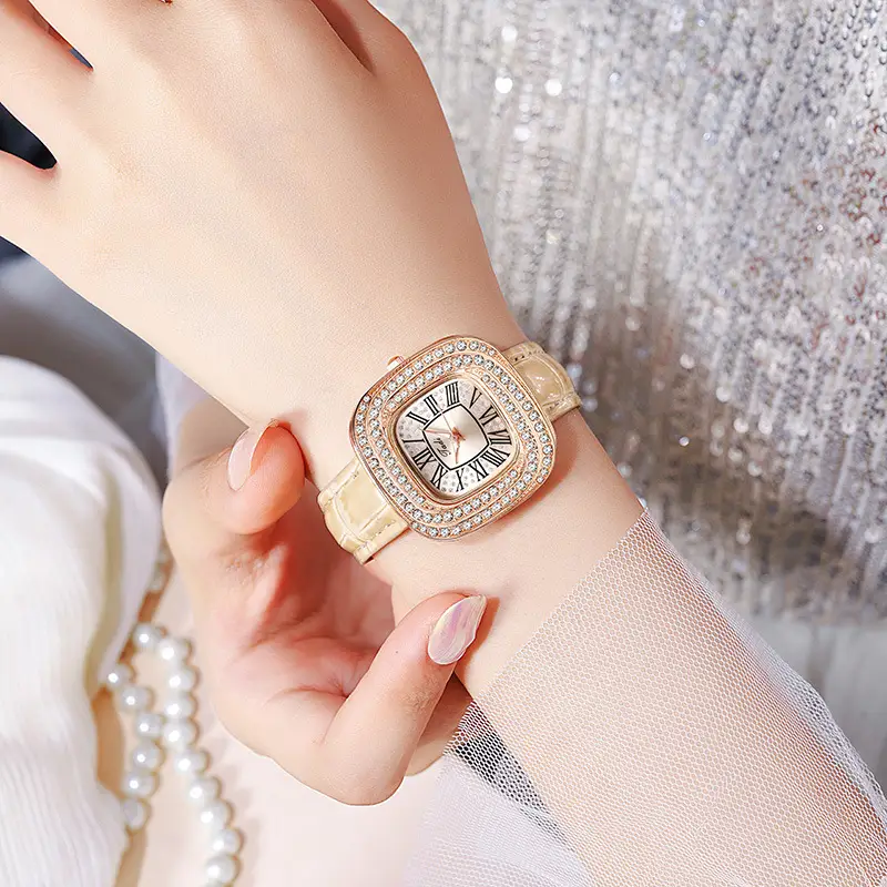 High-End Gypsophila Square Watch for Women