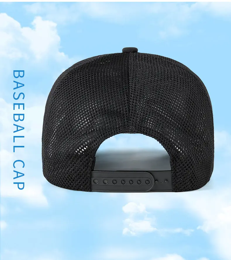 Men's Blue Mesh Water Repellent Cap — feature 14