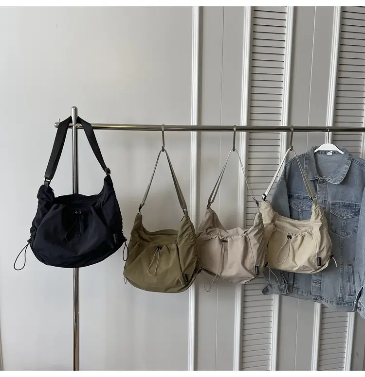 Women's Large Capacity Tan Nylon Tote Bag — feature 17