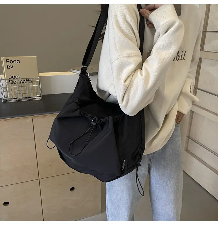 Women's Large Capacity Tan Nylon Tote Bag — feature 22