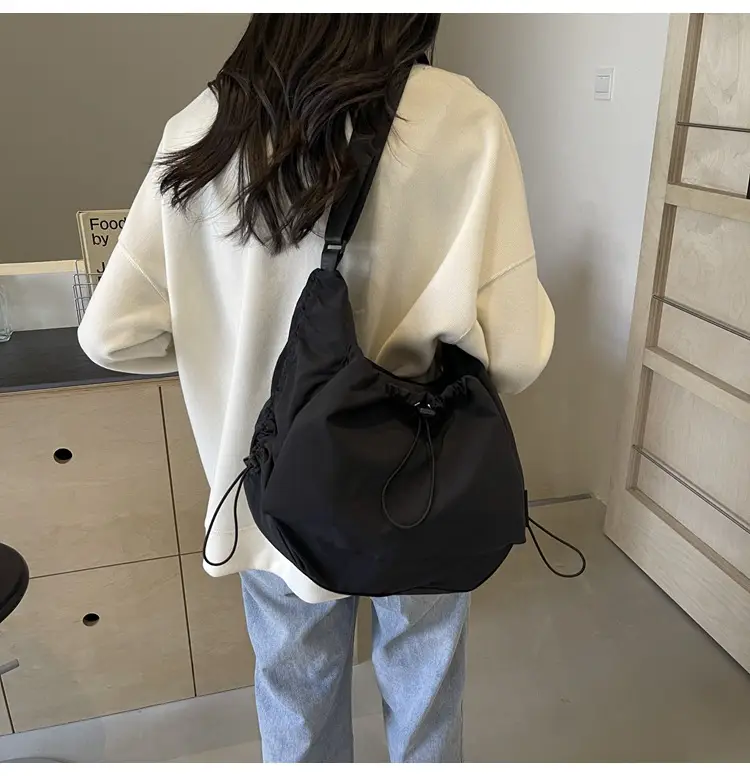 Women's Large Capacity Tan Nylon Tote Bag — feature 23