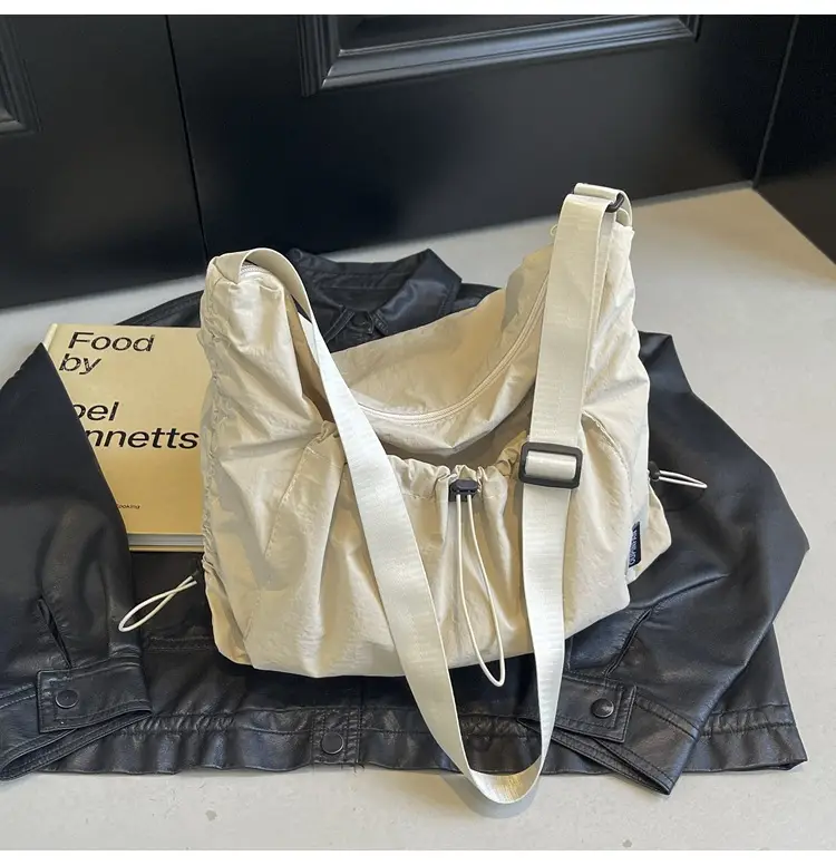 Women's Large Capacity Tan Nylon Tote Bag — feature 33