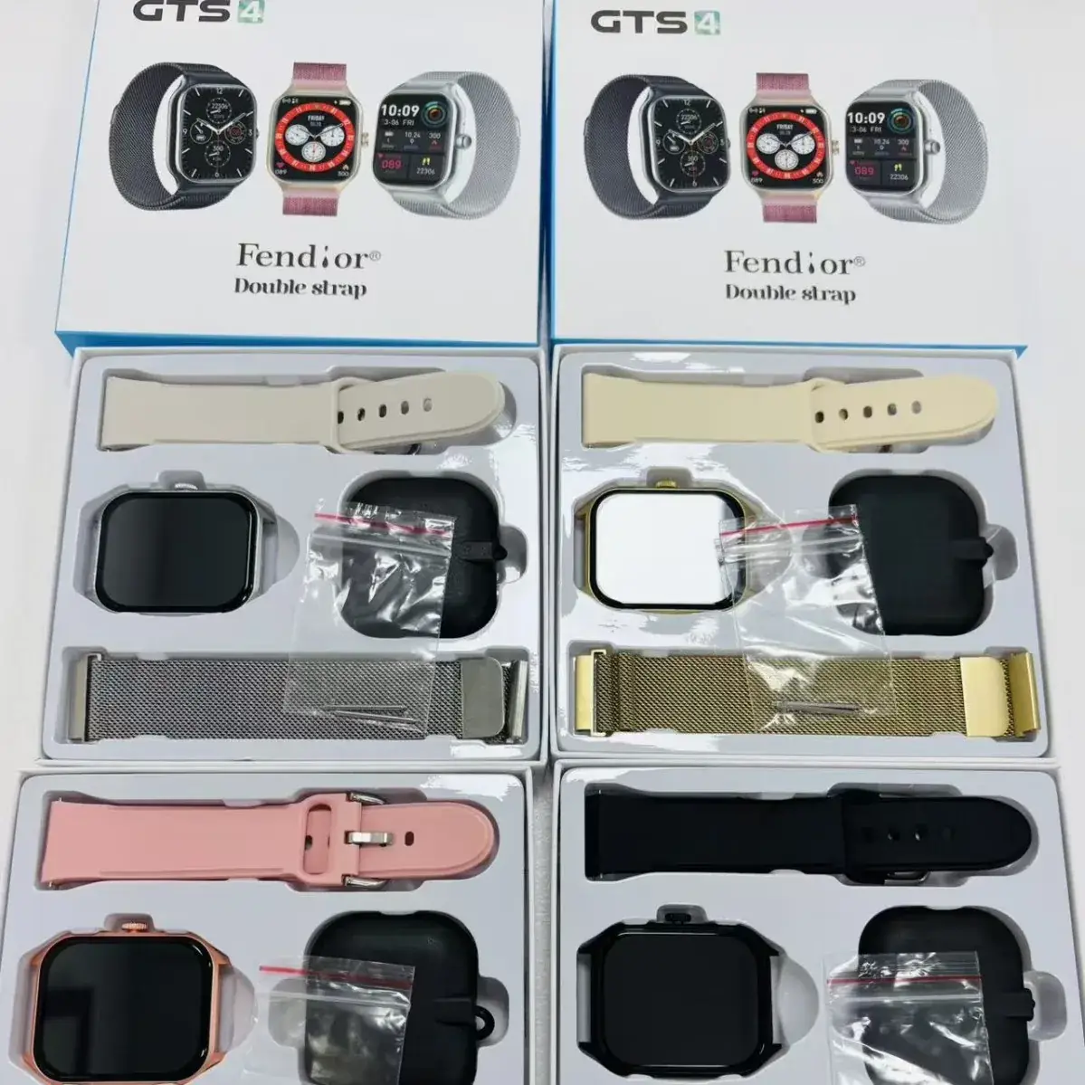 Huaqiang GTS4 Smart Watch Double Strap Large Screen