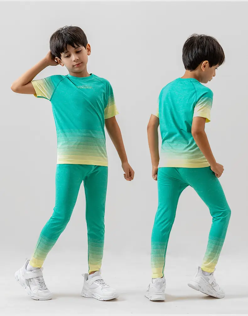 New Kids Rainbow T-Shirt Suit Moisture Absorbent Quick Dry — feature 19