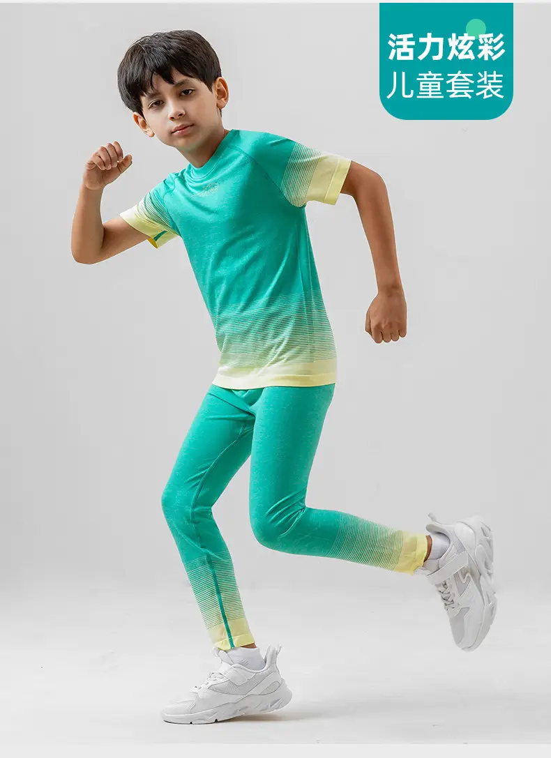 New Kids Rainbow T-Shirt Suit Moisture Absorbent Quick Dry — feature 4