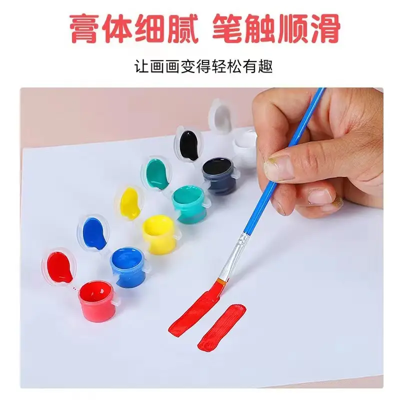 Acrylic Painting 3ml Kidsren's Acrylic Paint Biological Kindergarten Students Art Painting Graffiti DIY Plaster Watercolor