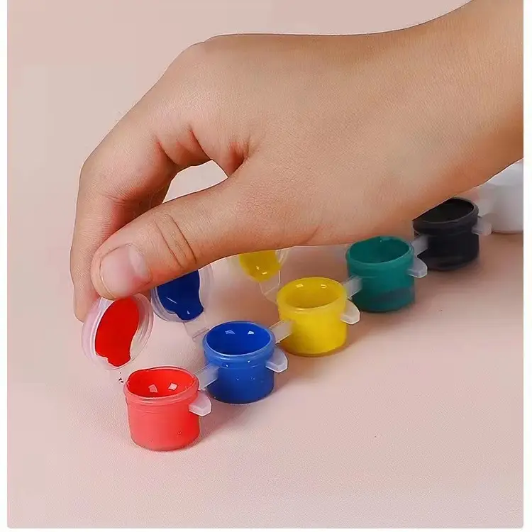 Acrylic Painting 3ml Kidsren's Acrylic Paint Biological Kindergarten Students Art Painting Graffiti DIY Plaster Watercolor