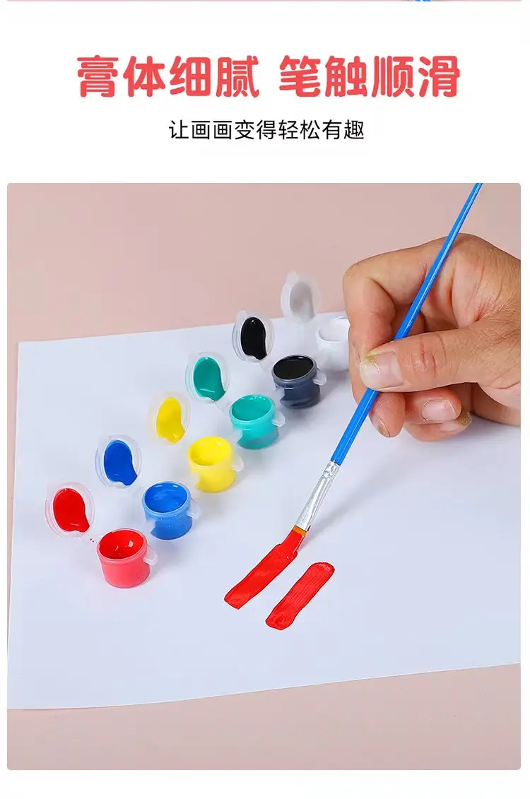 Acrylic Painting 3ml Kidsren's Acrylic Paint Biological Kindergarten Students Art Painting Graffiti DIY Plaster Watercolor — feature 2