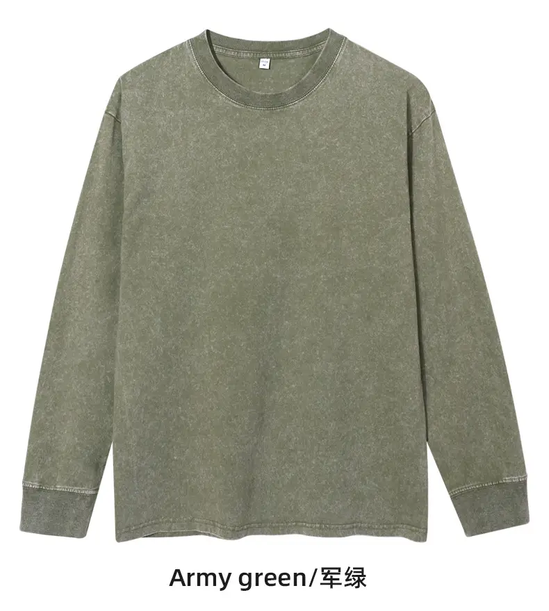 Men Vintage Washed Cotton T-Shirt Brown — feature 28
