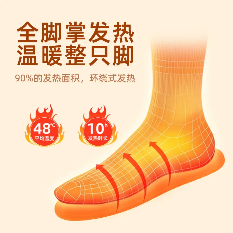 Heated Insoles, Foot Warmers, Winter Foot Warmers, Mugwort Heating Patches for Women, 12-Hour Self-Heating Baby Warmers - Image 4