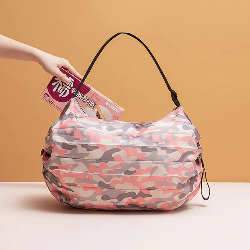 Japanese Camo Folding Shopping Bag Extra Large Single Shoulder - Image 27