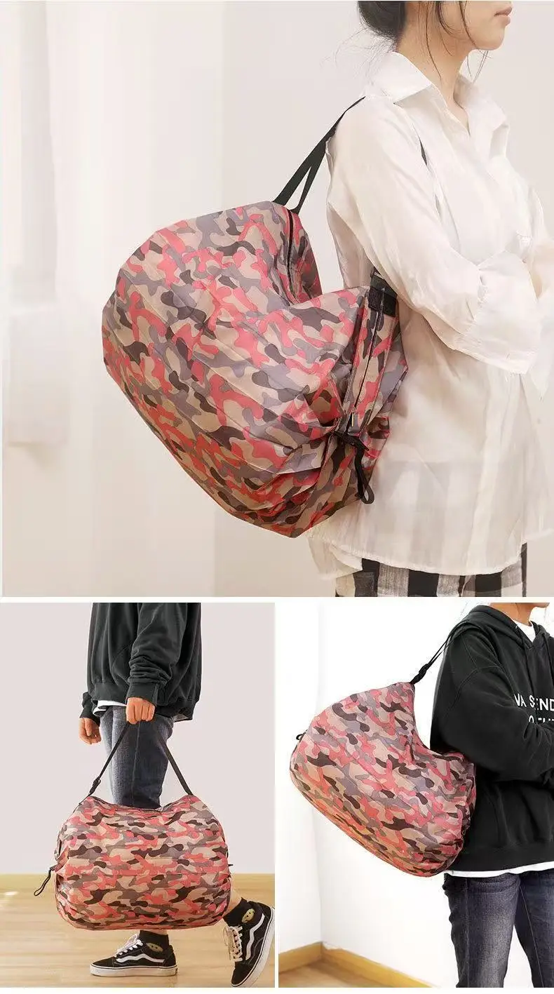 Japanese Camo Folding Shopping Bag Extra Large Single Shoulder — feature 14