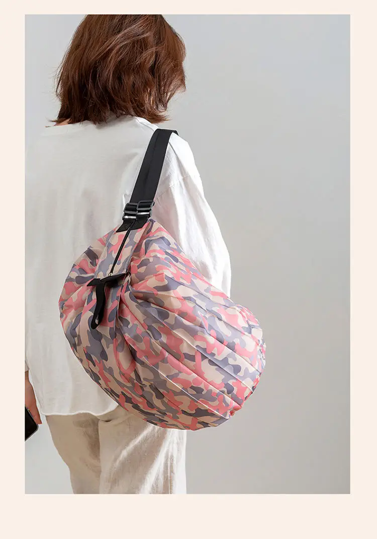 Japanese Camo Folding Shopping Bag Extra Large Single Shoulder — feature 9