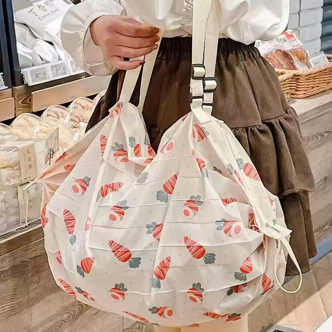 Japanese Camo Folding Shopping Bag Extra Large Single Shoulder - Image 19