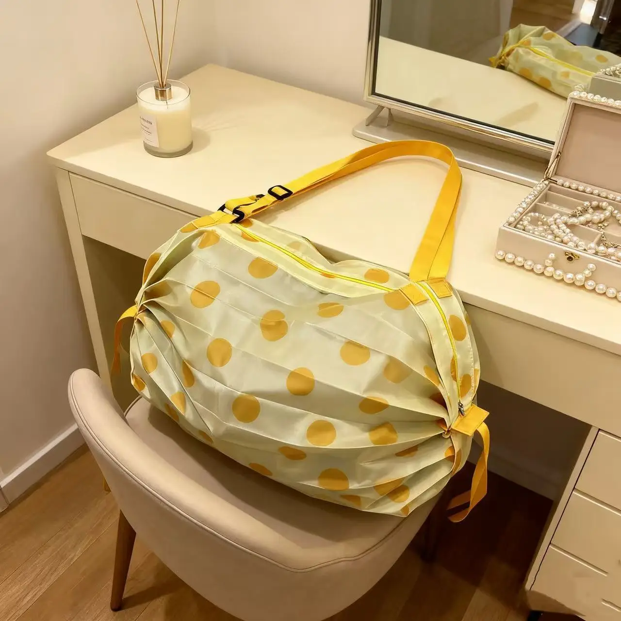 Japanese Camo Folding Shopping Bag Extra Large Single Shoulder - Image 8