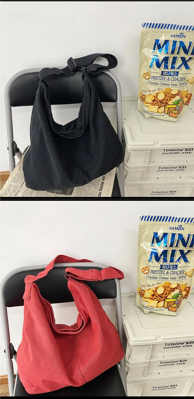 Red Canvas Crossbody Bag for College Students — feature 18