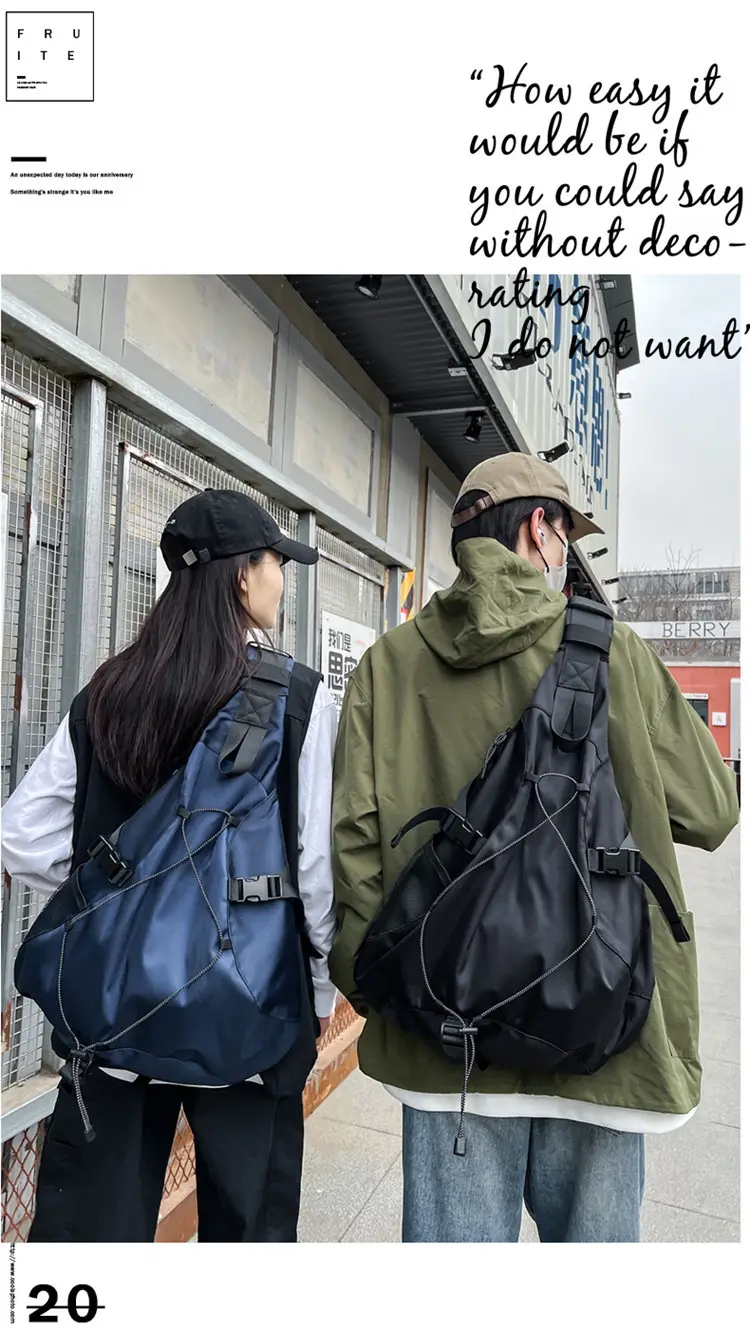 Men Women Crossbody Bag Large Capacity Tooling Fashion — feature 2