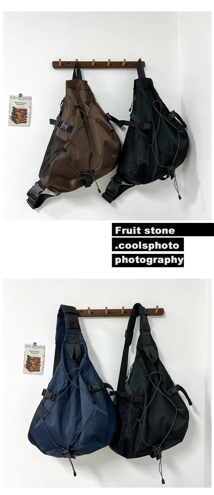Men Women Crossbody Bag Large Capacity Tooling Fashion — feature 9