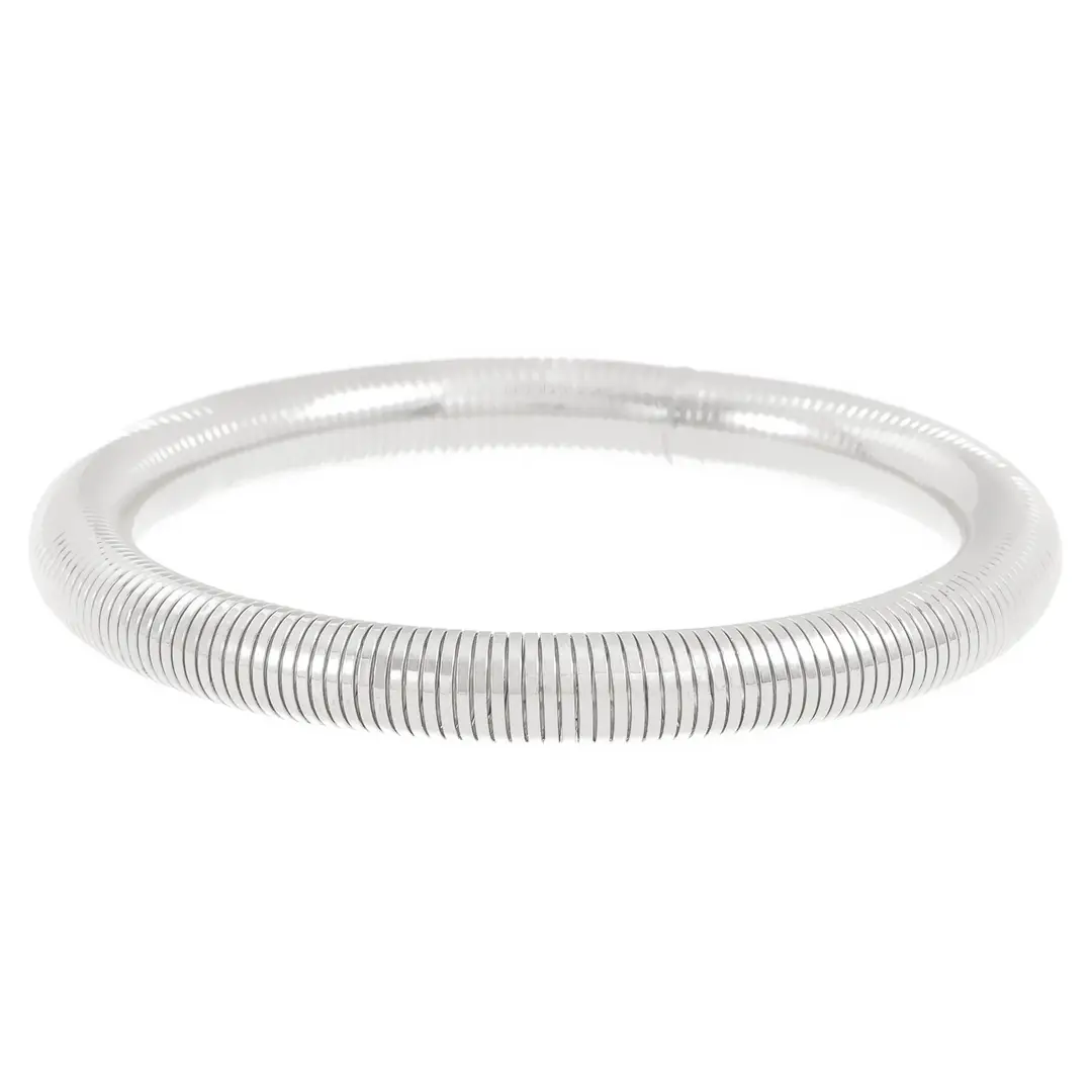 European and American Exaggerated Personality Wide-brimmed Spring Bracelet Women's Spiral Stripe Geometric Snake Chain Bracelet Cross-border Jewelry