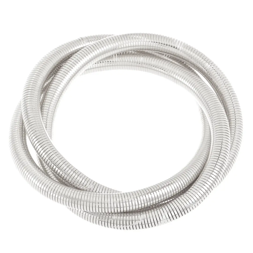 European and American Exaggerated Personality Wide-brimmed Spring Bracelet Women's Spiral Stripe Geometric Snake Chain Bracelet Cross-border Jewelry