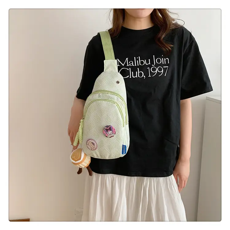 Sweet Pink Crossbody Bag for Girls College Style — feature 5